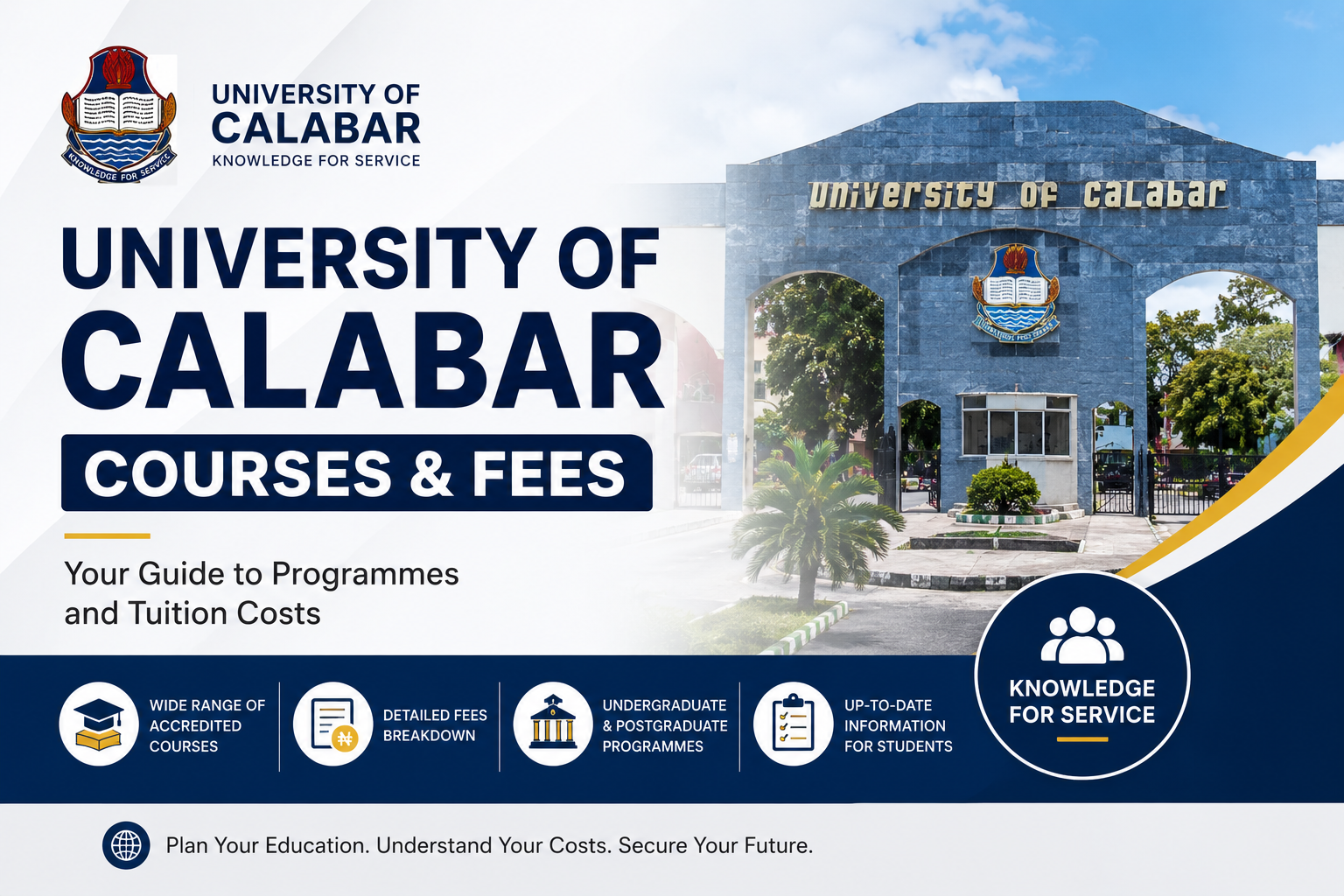 university of calabar courses and fees