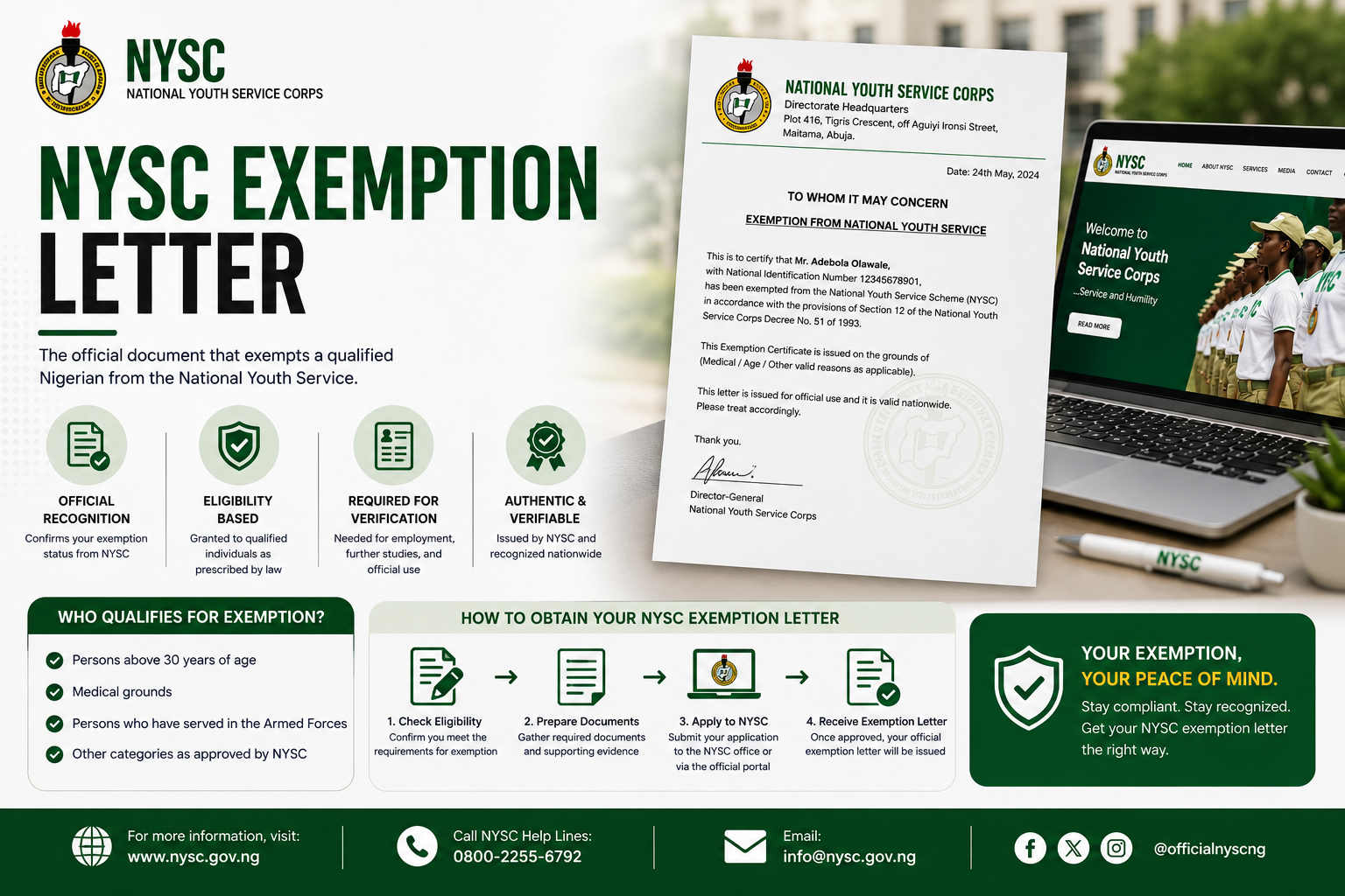 NYSC exemption letter