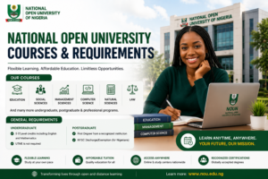 National Open University Courses and Requirements — Full NOUN Admission Guide